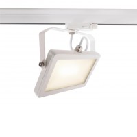 FLOOD Svítidlo do 3F lišty, reflektor, těleso hliník, povrch bílá, difuzor plast opál, LED 15W/30W, teplá 3000K/neutrální 4000K, Ra80, 230V, IP20, rozměry dle typu.