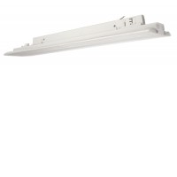 FOLD Svítidlo do 3F lišty, výklopné +-30°, těleso hliník, povrch bílá/černá, krycí plast čirý, nast. LED 14W-20W/35W-50W/50W, teplá 3000K/neutrální 4000K, stmív DALI dle typu, Ra80, 230V, IP20, rozměry dle typu.