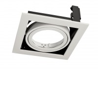 MODULAR SYSTEM Podhledové, bodové svítidlo, materiál hliník, povrch bílá, pro LED modul 31W, rozměry 140x140x77mm