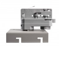 DRACONIS 3F, tříokruhový adapter pro napájení svítidel, 3x230V, materiál plast, barva bílá/šedá, rozměry 102x88x85mm.
