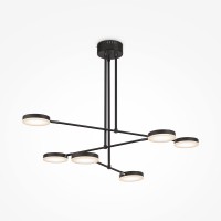 JANITO HL 36W/48W Závěsné svítidlo, lustr, nastav. směr svícení, těleso kov, povrch černá, difuzor plast opál, LED 36W/2100lm, 48W/2200lm, teplá 3000K, 230V, IP20, tř.1, rozměry dle typu.