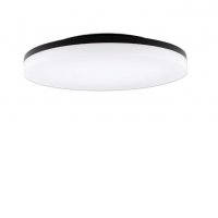 OREBRO 36W CCT DALI IP54 Stropní svítidlo, plast, černá/bílá, dif plast opál, LED 36W, 4065lm, CCT přepín teplota 3000K/neutr 4000K/denní 6000K, stmív. DALI, vyzař. úhel 150°, Ra80, 230V, IP54, d=450mm, h=70mm