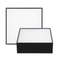 ESKILS SQ  15W/25W DALI Stropní přisazené svítidlo, těleso kov, povrch bílá/černá, difuzor plast opál, LED 15W/25W, teplá 3000K/neutrální 4000K, stmív. DALI, Ra90, 230V, IP20, tř.1. rozměry dle typu.