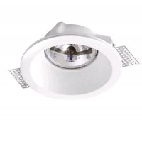 TOBIA SPOT Stropní vestavné bodové svítidlo, těleso sádra, povrch bílá, pro žárovku 1X50W, G53, 12V, IP20, rozměry 200X200X85mm