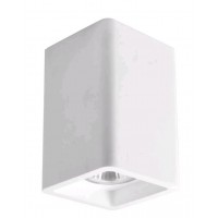 NEVIO Stropní vestavné svítidlo, těleso sádra, povrch bílá, pro žárovku 1X50W, GU10, 230V, IP20, rozměry 70X70X110mm