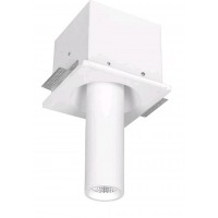 GIACOMO Stropní vestavné svítidlo, nastavitelný směr svícení, základna kov, těleso sádra, povrch bílá, černá, pro žárovku 1X35W, GU10, 230V, IP20, rozměry 60X155X330mm
