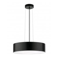 FINEZZA Závěsné svítidlo, těleso kov, povrch bílá, černá, šedá, difuzor plast opál,  pro žárovku 3X40W, E27, 230V, IP20, rozměry d=500mm h=100mm, vč.závěsného kabelu l=1300mm, lze zkrátit