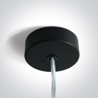 CHARLER základna Základna pro závěsné svítidla, zakladna hliník, povrch bílá/černá/šedá, rozměry d=80mm, h=25mm, délka kabelu l=2m.