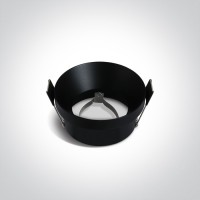 IZEGE V 1x10W GU10 Podhledové, bodové, komínkové, Darklight, svítidlo, těleso hliník, povrch černá/mosaz/bílá, pro žárovku 1x10W, GU10, MR16, 230V, IP20, rozměry d=71mm, h=40mm