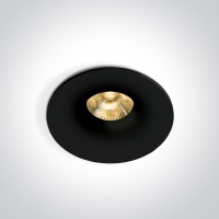 VORAC BI 6,5W IP65 Stropní podhledové, bodové, Darklight, svítidlo, těleso kov, povrch černá/bílá, LED 6,5W, 500lm, teplá 3000K, stmív, vyzař. úhel 36°, 700mA, IP65, tř.3, rozměry d=80mm, h=64mm, driver SAMOSTATNĚ