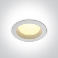 HARY BI 13W CCT IP54 Stropní podhledové, bodové, svítidlo, těleso kov, povrch bílá, dif plast opál, LED 13W, 950lm, přepín CCT teplota teplá 3000K/neutrální 4000K/denní 5000K, Ra80, 230V, IP54, tř.2, rozměry d=110m, h=48mm.