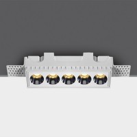 LOVAN BI RC 10W bezrámečkový Stropní podhledové, bezrámečkové, bodové, Darklight, svítidlo, těleso kov, povrch bílá, LED 12W, 840lm, teplá 3000K, vyzař. úhel 38°, Ra90, 230V, IP20, tř.2, rozměry 204x60x40mm.