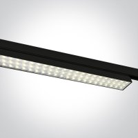 PEL 3F 30W/60W Svítidlo do 3F lišty, těleso hliník, povrch černá/bílá, LED 30W/2700lm, 60W/5400lm, teplá 3000K/neutrální 4000K, vyzař. úhel 90°, Ra90, 230V, IP20, tř.1, rozměry dle typu.