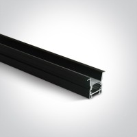 HATEM profil 34x26 Vestavný, zápustný profil pro LED pásky, materiál hliník, povrch bílá/černá, zapuštěný difuzor plast opál, pro šířku pásku w=12mm, rozměry 34x26mm, délka l=2m.