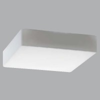 LINA 7 HF senzor Stropní svítidlo, HF senzor pohybu dosah 8m, záběr 150°/360°, čas 10s-10min, základna kov, povrch bílá, difuzor sklo triplex opál mat, pro žárovku 2x60W/E27, nebo LED, 230V, zvýšené krytí IP43, 440x440x120mm