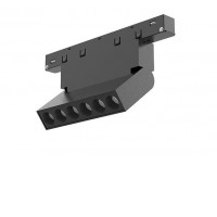 KUPR 12W Bodové svítidlo do mag. systému, buňkové, nast. směr svícení, kov, černá, smart Tuya dle typu, LED 12W, teplá 3000K/720lm, neutrální 4000K/780lm, stmív. dle typu, vyz. úhel 40°, 48V, IP20, rozměry 219x104x22mm.