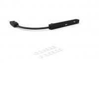 HOROS konektor BI přímá+oblouková Napájecí konektor ke spojení přímé lišty s obloukovou vestavného magnetického systému, těleso kov, povrch černá, 48V, rozměry l=317mm.