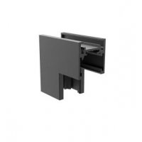 HOROS corner PV 50x50mm Rohová L spojka 90°, vertikální odbočení, přisazeného magnetického systému, materiál hliník, povrch černá, 48V, rozměry 50x50mm