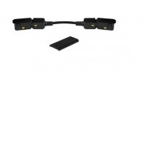 HOROS konektor P oblouková+oblouková Napájecí konektor ke spojení dvou obloukových lišt přisazeného magnetického systému, těleso kov, povrch černá, 48V, rozměry l=186mm.