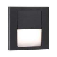 Tsaro LEADER / FOLLOWER Vestavné svítidlo do stěny, SLAVE, nebo MASTER HF senzor pohybu, záběr 180°, dosah cca 3m, čas 30s-5minut, materiál plast, bílá, LED 1W, teplá 2700K, 80lm, 230V, IP20, 80x80x35mm, svítí dolů, montáž do KU68