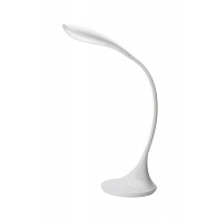 SONAGLI Stolní lampa, flexibilní rameno, těleso plast, povrch bílá lesk/černá lesk/zlatá mat, LED 4,5W, teplá 3000K, 480lm, stmívatelné, 230V, IP20, rozměry 460x440mm.