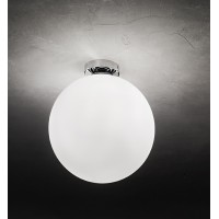 GRAPE Stropní přisazené nebo nástěnné svítidlo, základna kov, povrch chrom lesk, difuzor sklo opál, pro žárovku 1x60W, E27, 230V, IP20, rozměry dle typu.