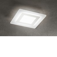 BEND Stropní přisazené LED svítidlo, těleso hliník, povrch bílá, difuzor plast opál, LED 30W/45W, přepín CCT teplá 3000K-denní 6000K, 230V, IP20, tř.1, rozměry dle typu.