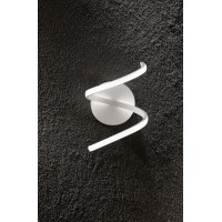 NEST Nástěnné svítidlo, těleso hliník, povrch bílá mat/chrom lesk, difuzor plast opál, LED 18W/1440lm, teplá 3000K/neutrální 4000K, 230V, IP20, rozměry 200x270x245mm.