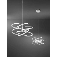 NEST Nástěnné svítidlo, základna hliník, povrch bílá, dif. plast opál, LED 60W/4800lm, 80W/6400lm, přepín. CCT teplá 3000K-denní 6000K, stmív., Ra80, 230V, IP20, tř.1, rozměry dle typu.