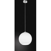 UFO Závěsné svítidlo, základna kov, povrch chrom lesk, difuzor sklo opál, pro žárovku 1x60W, E27, 230V, IP20, rozměry dle typu.