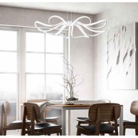 BLOSSOM Závěsné svítidlo, těleso kov, povrch bílá mat, difuzor plast opál, LED 110W, 8800lm, teplá 3000K, 230V, stmívatelné, IP20, rozměry d=820mm, h=130mm, vč závěs kabelu h=1500mm, lze zkrátit.