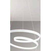 RITMO Závěsné svítidlo, lustr, těleso hliník, povrch bílá/šedá/skořicová, difuzor plast opál, LED 55W/4400lm, 70W/5600lm, přepín CCT teplá 3000K-denní 6000K, stmív., 230V, IP20, tř.1, rozměry dle typu, vč závěs lanka 1500mm, lze zkr.