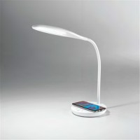 EGO Stolní lampa, nastav směr svícení, těleso plast a kov, povrch bílá/černá, difuzor plast opál, LED 7W, 560lm, CCT přepín teplota teplá 3000K, neutrální 4000K, denní 6500K, 230V, stmív, 670x440mm, vč. USB připojení a nabíjení.