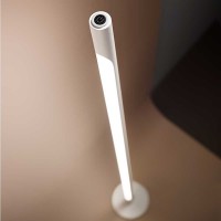 STICK Stojací lampa, těleso kov, povrch bílá mat, difuzor plast opál, LED 25W, 1600lm, teplá 3000K, 230V, stmívatelné, IP20, rozměry d=180mm, h=1400mm.