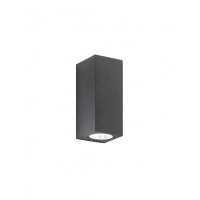 MONOLITE Nástěnné venkovní svítidlo, materiál kov, povrch černá antracit/bílá, difuzor sklo, pro žárovku 2x35W, GU10, 230V, IP65, tř.1, rozměry 70x165x80mm, svítí nahoru/dolů.