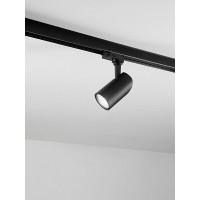 BINARIO Bodové svítidlo, nastavitelný směr svícení, těleso hliník, povrch černá mat/bílá mat, pro žárovku 1x35W, GU10, 230V, IP20, d=60mm, l=105mm.