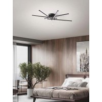 SYNCRO Stropní svítidlo, těleso kov, povrch bílá/černá, dif plast opál, LED 70W, 4900lm, přepín CCT teplá 3000K-neutr 4000K-denní 6000K, stmív., Ra80, 230V, IP20, tř.1, rozměry d=1125mm, h=180mm.