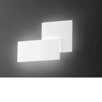 QUANTIC Nástěnné svítidlo, nepřímé svícení, základna hliník, povrch bílá mat/tm. šedá, dif. plast opál, LED 23W, 1840lm, Ra80, 230V, IP20, tř.1, rozměry 350x240x46mm.