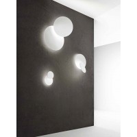 DRUM Nástěnné svítidlo, nast. směr svícení, základna hliník, povrch bílá mat/černá mat + zlatá mat, dif. plast opál, LED 22W, 1877lm, Ra80, 230V, IP20, tř.1, rozměry 300x200mm.