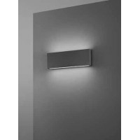 POCKET Nástěnné venkovní svítidllo, těleso kov, povrch černá grafit/šedá, dif. sklo, LED 7W/560lm, 24W/1920lm, přepín CCT teplá 2700K-3200K-neutr 4000K, Ra80, 230V, IP65, tř.1, rozměry dle typu, svítí nahoru/dolů.