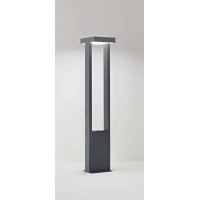 KAPP Sloupkové svítidlo, těleso hliník, povrch černá antracit/sv. šedá, dif. plast opál, LED 14W, 1120lm, teplá 3000K, Ra80, 230V, IP65, tř.1, rozměry 120x140mm, h=650mm, svítí dolů.