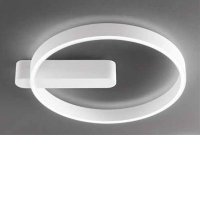 OFF Nástěnné nebo stropní svítidlo, těleso kov, povrch bílá/broušená šedá, dif plast opál, LED 52W, 4160lm, přepín CCT teplá 3000K-neutr 4000K-denní 6000K, Ra80, 230V, IP20, tř.1, rozměry d=575mm, h=80mm.