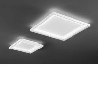 PANEL Nástěnné nebo stropní svítidlo, těleso kov, povrch bílá, dif plast opál, LED 30W/2400lm, 40W/3200lm, teplá 3000K, Ra80, 230V, IP20, tř.1, rozměry dle typu, svítí nahoru/dolů.