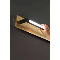 FOGLIA Nástěnné svítidlo, nast. směr svícení, těleso hliník, povrch černá a zlatá, dif. plast opál, LED 12W/960lm, 18W/1440lm, přepín. CCT teplá 2700K-3000K-neutr 4000K, Ra80, 230V, IP20, rozměry dle typu.