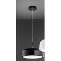 VELIA Závěsné svítidlo, kov, krémová/černá/šedá, dif. plast opál, LED 20W+10W/40W+10W, přepín. CCT teplá 2700K/3000K-neutr 4000K, Ra90, 230V, IP20, tř.1, rozměry dle typu, svítí nahoru/dolů.