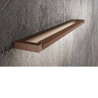 SLIM Nástěnné svítidlo, nast. směr svícení, těleso hliník, povrch broušený/hnědá/zlatá, dif plast opál, LED 12W/960lm, 18W/1440lm, 24W/1920lm, přepín. CCT teplá 2700K-3000K-neutr 4000K, Ra80, 230V, IP20, rozměry dle typu.