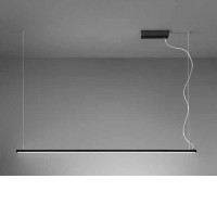 LINK Závěsné svítidlo, hliník, bílá/černá/hnědá, dif. plast opál, LED 45W, 3600lm, přepín. CCT teplá 2700K/3000K-neutr 4000K, stmív. TRIAC, Ra80, 230V, IP20, 1515x70mm, vč závěs lanka l=1500mm, lze zkr, svítí nahoru/dolů.