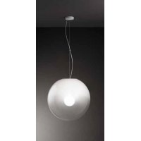 MOON Závěsné svítidlo, základna kov, povrch bílá, stínítko sklo stínovaný opál, pro žárovku 1x40W, E27, 230V, IP20, tř.1, rozměry dle typu, vč závěs lanka l=1500mm, lze zkr.