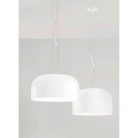 GLOSSY Závěsné svítidlo, těleso kov, povrch bílá, stínítko sklo opál lesk, pro žárovku 1x60W, E27, 230V, IP20, tř.1, rozměry dle typu, vč závěs lank l=1500mm, lze zkr.