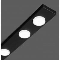BOTTONE Stropní nebo nástěnné svítidlo, těleso hliník, povrch bílá/hnědá/matný, pro žárovku 3x15W, GX53, 230V, IP20, tř.1, rozměry 600x25x100mm.